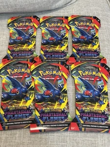AUTÉNTICO NUEVO Pokemon Juego de Cartas Coleccionables Mega Evolución Llamas Fantasmales Booster Pack PAQUETE 6 - Imagen 1 de 2
