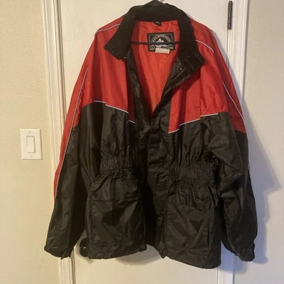 Износ мотоцикла Himalaya размер 3X красный и черный на молнии 100% водонепроницаемый - Изображение 1 из 4