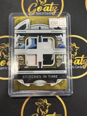 Lijadoras de dardos Ward certificadas 2025 Shough, puntadas en el tiempo parche cuádruple dorado 2/10 Foto 1 de 2