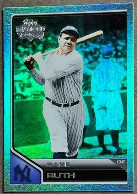 2011 Topps Lineage Babe Ruth #100 Diamond Anniversary Refractor NY Yankees Foto 1 de 3