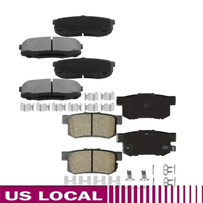 Front+Rear Ceramic Brake Pads For 2002 - 2011 HONDA CIVIC High QUALITY - Image 1 of 4