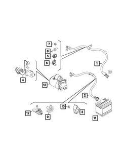 Genuine Mopar Battery Terminal 68380762AA - Picture 1 of 4