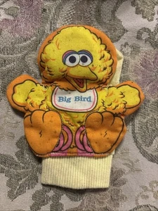 Vintage Sesame Street Baby Child Hand Puppet Glove Big Bird - Picture 1 of 2