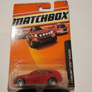 2010 MATCHBOX RED CADILLAC CTS WAGON VIP SERIES #31 OF 100 IN 1/64 SCALE BODY  - Picture 1 of 24