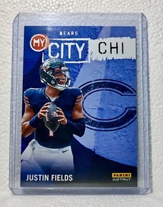 Justin Fields 2023 Panini NFL #21 My City Football Card Chicago Bears 1/344 - Picture 1 of 2
