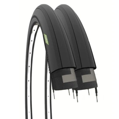 2 COPERTONI 700 x 25 C PNEUMATICI CORSA GOMME FIXED X BICI STRADALE BIKE CITY - Imagen 1 de 4