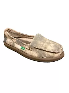Sanuk Rasta Brisbane Sidewalk Surfer In Dirty Khaki Hemp & Recycled Soles HTF 10 - Picture 1 of 13