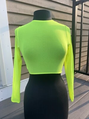 ASOS NATACIÓN MALLA AMARILLO NEÓN MANGA LARGA RAVE FESTIVAL 6 Foto 1 de 4