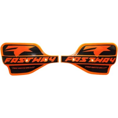 Guardamanos universales Fastway, motocross, moto de cross, ATV, MTB, guardamanos naranja Foto 1 de 4
