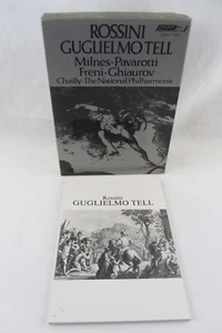4x Cassette Box Set w/Book - Rossini Guglielmo Tell, Pavarotti Milnes OSA5-1446 - Picture 1 of 4