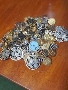 Vintage US Military Rank Insignia Pin Lot Officer Over A Pound - Picture 1 of 24
