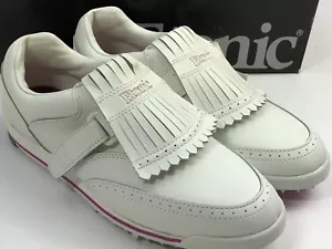 Etonic Golf Shoes, Size 9.5, Soft Spikes Style White New / tag & Box SS0102 - Picture 1 of 12