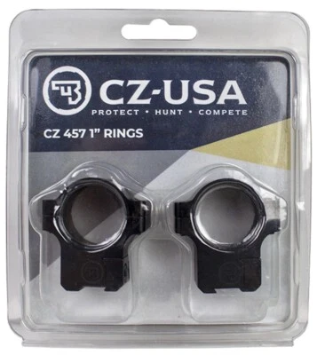 CZ 40086 Aluminum Scope Rings for CZ457 / 455 11mm Dovetail 1 Inch Tube