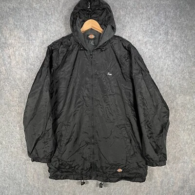 Vintage Dickies Jacket Mens Small/Medium Black Fleece Lined Hooded Warm Casual - Image 1 of 4
