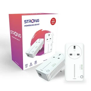 STRONG POWERL600DUOUKV2 AV600 Kit CPL, vitesse de transfert de données... - Photo 1/6