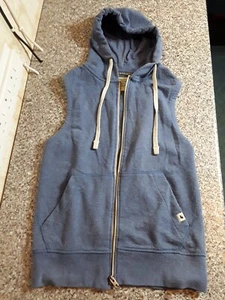 Jack & Jones CTM No. 72 030 11 Blue Small Sleeveless Fleece Jacket With Hood - Picture 1 of 5