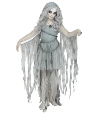 Enchanted Ghost - Chained - Gray - Costume - Girls - 3 Sizes - Image 1 of 2