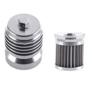 Filtro de aceite reutilizable de acero inoxidable adecuado para motocicletas Honda Yamaha - Imagen 1 de 4