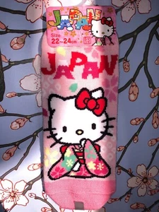 Brand New Authentic SANRIO TOKYO JAPAN Hello Kitty Socks Size 22-24 cm - Picture 1 of 4