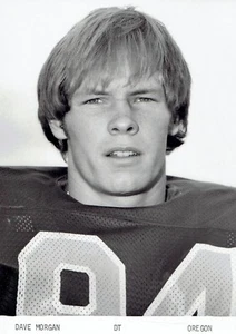 1972 Vintage Photo University of Oregon Ducks Football Tackle Dave Morgan - Picture 1 of 2