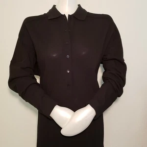 LACOSTE DAMEN POLOSHIRT KLEID LANGARM SCHWARZ GRÖSSE 38 - Bild 1 von 3