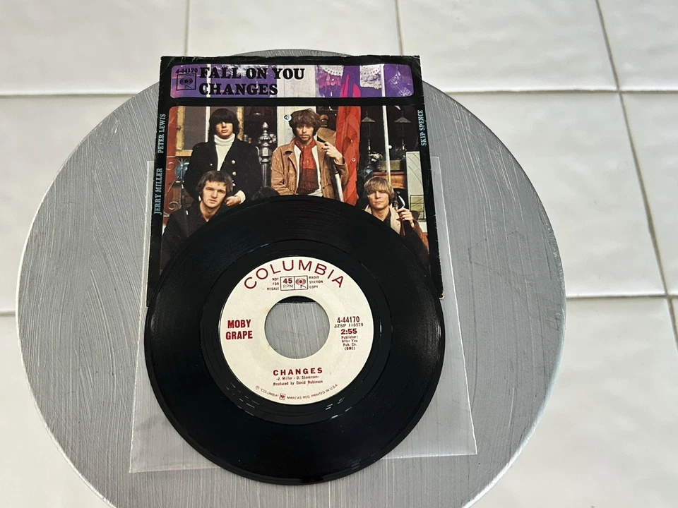 1967 MOBY GRAPE DJ 45 Fall On You/Changes w/Pic Sleeve COLUMBIA 44170 Excellent - Image 1 of 4