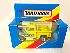 Matchbox RARE MB53 (MI-053) FORD Flareside Pick-Up white int. + 8spoke wheels