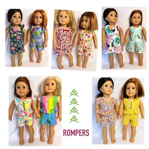 ROMPERS made to fit 18" Dolls like American Girl - Picture 1 of 21