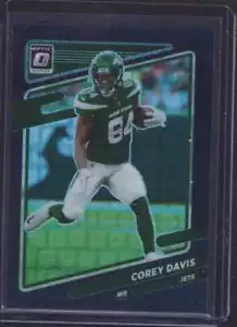 2021 Donruss Optic COREY DAVIS Black Pandora RARE! #d 1/25-New York Jets - Picture 1 of 2