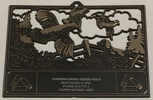 Vintage Farmers Union Locker Association Wachtel Werbung Neu Salem North Dakota ND - Bild 1 von 14
