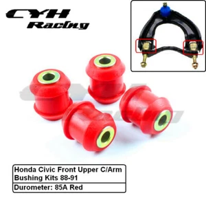 Polyurethane Front Upper C/Arm Bushing Kits For Honda Civic CRX EF 88-91 - Picture 1 of 3