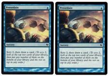 Preordain 2x x2 2012 Duel Decks: Venser vs. Koth Blue Sorcery MTG NM Actual Pics