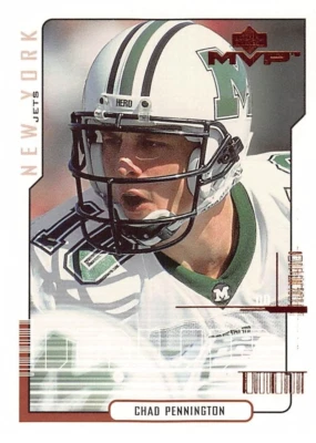 2000 Upper Deck MVP Football Chad Pennington RC #208 NM/MT NEW YORK JETS - Image 1 of 2