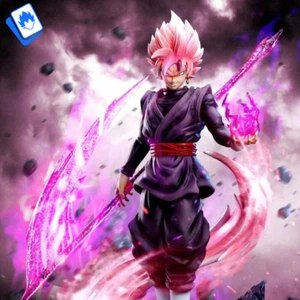 GOKU BEAST Action Figure Dragon Ball Super Hero Statue Black Goku Ultra 38cm - Foto 1 di 8
