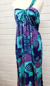 ROXY halter neck pattern Paisley maxi dress Size 14 - Picture 1 of 4