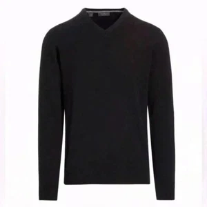 Saks Fifth Avenue BLACK LABEL COLLECTION Cashmere Crewneck Sweater - Picture 1 of 12