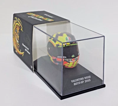 MODELLINO CASCO HELMET 1:8 MINICHAMPS VALENTINO ROSSI YAMAHA M1 AGV MOTOGP 2005 - Immagine 1 di 4