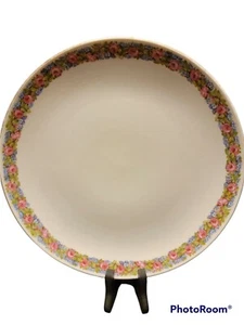 Germany Porcelain Serving Platter With Rose And Violet Pattern Around Edge 12"  - Picture 1 of 7