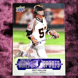 Peet Poillon 2011 Upper Deck Lacrosse RC Denver Outlaws Jersey Ohio State UMBC💙 - Picture 1 of 4