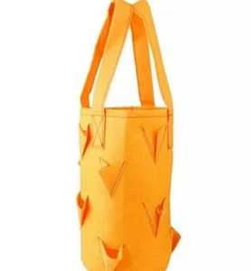 Fabric Hanging Planter Grow Bag Flower Strawberries Garden Planting Container - Picture 1 of 5