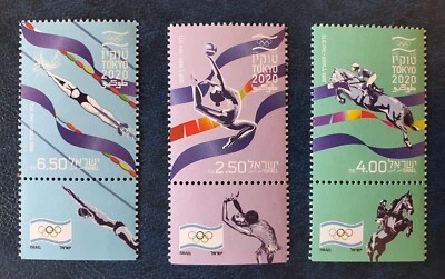 Israel 2020 Sport. Summer Olympic Games in TOKYO 2020. Set of v.3 MNH - Image 1 of 4