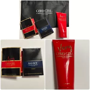 Very Good Girl, Bad Boy, Carolina Herrera lotion, perfume cologne, bag NEW - Picture 1 of 1