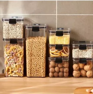 Airtight Kitchen Storage Jar – Large Moisture-Proof Plastic Container for Grains - Picture 1 of 18