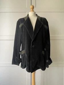 Vintage 80s Bodymap Velvet Blazer Jacket Unisex Rare Body Map - Picture 1 of 8