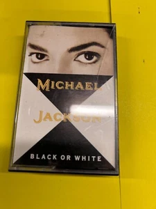 MICHAEL JACKSON - BLACK OR WHITE - 1991 UK Cassette Tape - Single. Tested - Picture 1 of 3