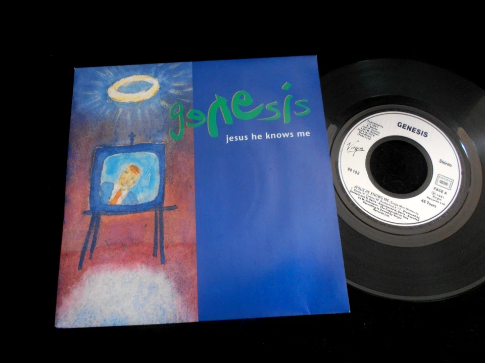 GENESIS/JESUS HE KNOWS ME/VIRGIN/FRENCH PRESS SP 7" - Photo 1/2