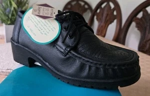 Zapato para mujer Dr Keller Cove EE negro cuero suave 3 ojales - Imagen 1 de 4