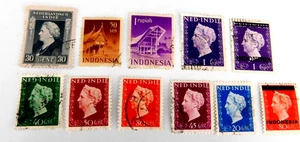 Indias Neerlandesas 11 diff usado/bieno, fuera de papel, #259 325 - Imagen 1 de 3