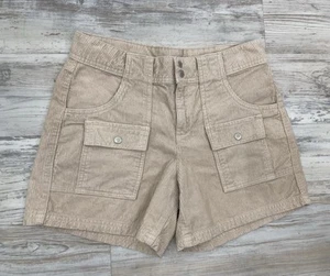 BDG Urban Outfitters Tan Camel Zoey Corduroy Cargo Pockets Shorts Women’s Sz 4 - Picture 1 of 11