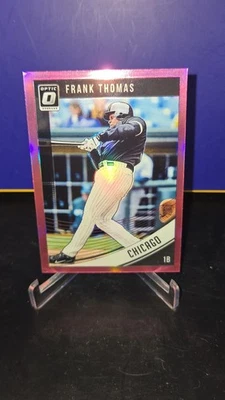 2018 Panini Donruss Optic Purple Prizm Frank Thomas #81 HOF Chicago White Sox  - Image 1 of 3